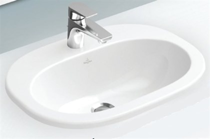 Раковина Villeroy&Boch O.novo 4161 5601 56x405 см встраиваемая - фото 116691