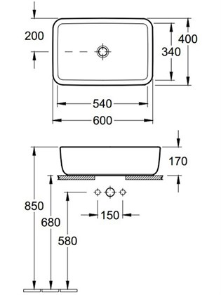 Раковина Villeroy&Boch Architectura 4127 6001 - фото 116697