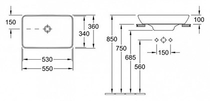 Раковина Villeroy&Boch Venticello 411355 01 alpin - фото 116709