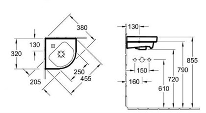 Раковина Villeroy&Boch Verity Design 5319 32 01 32x32 см - фото 116719