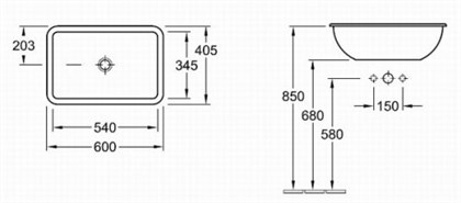 Раковина Villeroy&Boch Loop&Friends 6145 00 01 - фото 116741