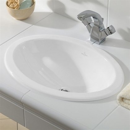 Раковина Villeroy&Boch Loop&Friends 6155 30 встраиваемая сверху 66x47 см - фото 116783