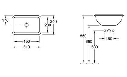 Раковина Villeroy&Boch Loop&Friends 6145 10R1 alpin - фото 116820