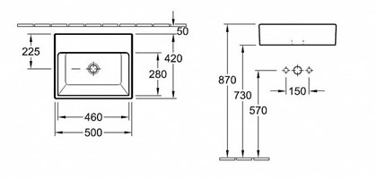 Раковина Villeroy&Boch Memento 5135 50x42 см - фото 116857