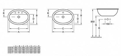 Раковина Villeroy&Boch Loop&Friends 5155 6001 - фото 116996