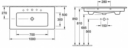 Раковина Villeroy&Boch Venticello Plus 4104 ALR1 - фото 117000