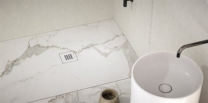 Душевой поддон Zenon Imagine Statuario 120х80 см - фото 117084