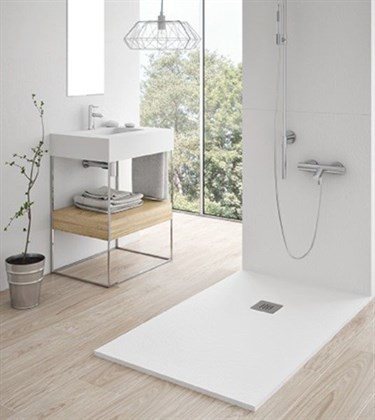 Душевой поддон Zenon Focus Slate Nieve 120х80 см - фото 117094
