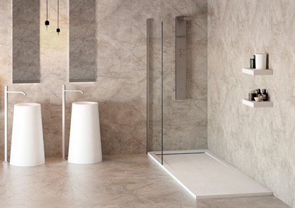 Душевой поддон Zenon Cover Stone Antracita 120х80 см - фото 117107