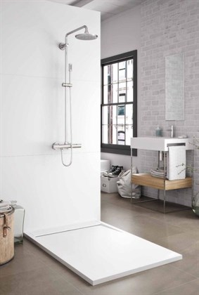 Душевой поддон Zenon Cover Stone Antracita 120х90 см - фото 117114