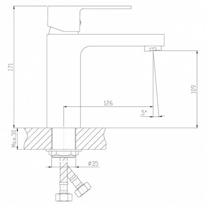 Смеситель Decoroom DR36 для раковины, DR36011 - фото 117182