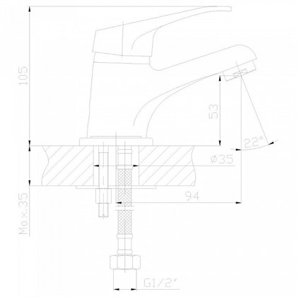 Смеситель Decoroom DR37 для раковины, DR37011 - фото 117220