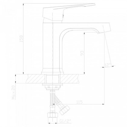 Смеситель Decoroom DR39 для раковины, DR39011 - фото 117240