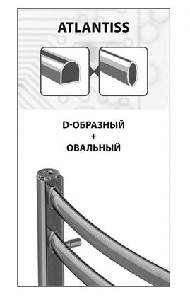 Полотенцесушитель электрический Lemark Atlantiss П7 500x600 - фото 117520