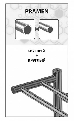 Полотенцесушитель электрический Lemark Pramen П10 500x800 - фото 117630