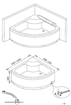 Душевая кабина Niagara NG-2308-14 90х90х215 - фото 121044