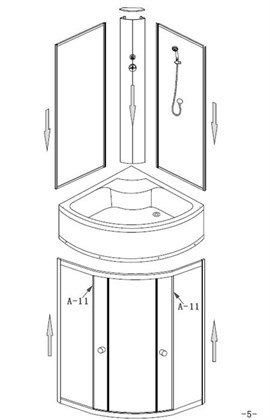 Душевая кабина Niagara NG-2308-14 90х90х215 - фото 121046