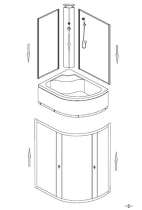 Душевая кабина Niagara NG-2310-14L 120х80х215 - фото 121079
