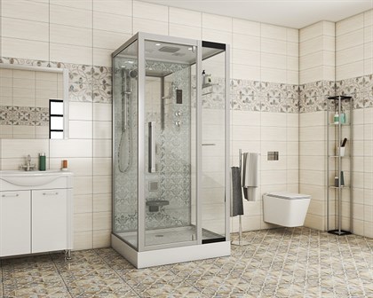 Душевая кабина Niagara NG-7714W 100x90 см с гидромассажем стенки белые - фото 121620