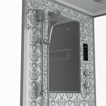 Душевая кабина Niagara NG-7714W 100x90 см с гидромассажем стенки белые - фото 121621