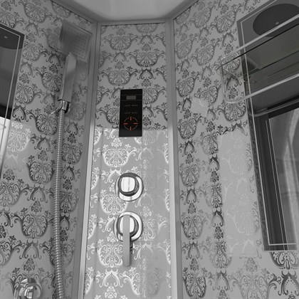 Душевая кабина Niagara NG-7715W 90x90 см с гидромассажем стенки белые - фото 121646