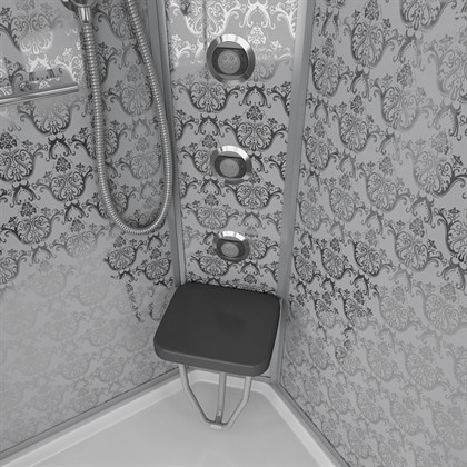 Душевая кабина Niagara NG-7715W 90x90 см с гидромассажем стенки белые - фото 121647