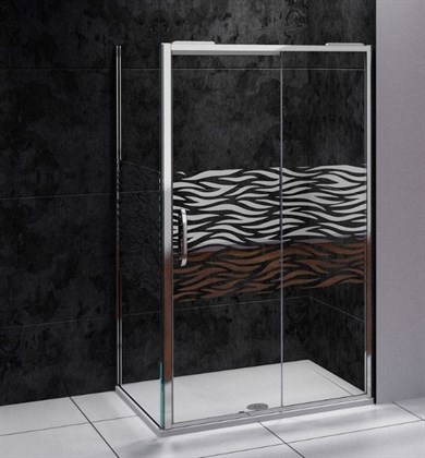 Душевая дверь в нишу GOOD DOOR Antares WTW-140-W-CH - фото 122141