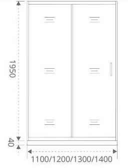 Душевая дверь в нишу GOOD DOOR Antares WTW-140-W-CH - фото 122142