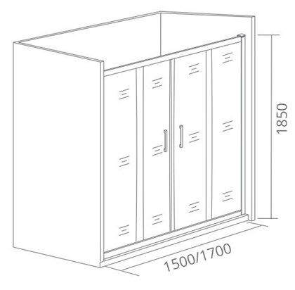 Душевая дверь в нишу GOOD DOOR Infinity WTW-TD-150-C-CH - фото 122205 Душевая дверь в нишу GOOD DOOR Infinity WTW-TD-150-C-CH - фото 122205