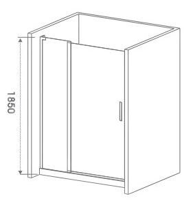 Душевая дверь в нишу GOOD DOOR Pandora WTW-120-C-CH - фото 122379