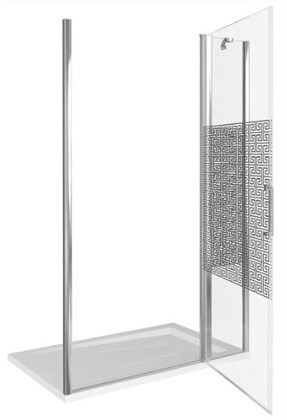 Душевая дверь в нишу GOOD DOOR Fantasy WTW-120-F-CH - фото 122532