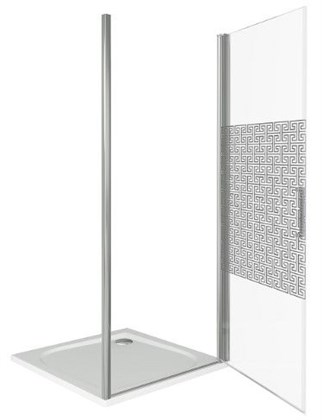 Душевая дверь в нишу GOOD DOOR Fantasy DR-90-F-CH - фото 122582