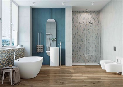 Плитка Creto Frida blue 30х60 - фото 122669