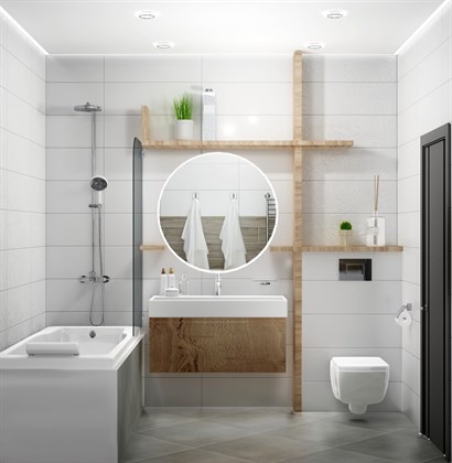 Плитка Meissen  Trendy белый 25х75 - фото 122820