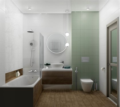 Плитка Meissen  Trendy белый 25х75 - фото 122830