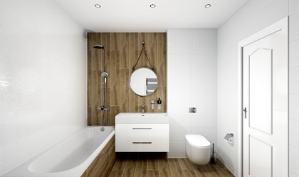 Плитка Meissen  Trendy белый 25х75 - фото 122831