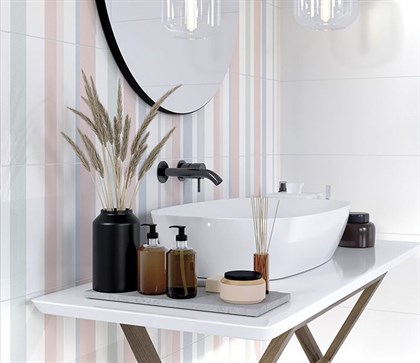 Плитка Meissen  Trendy линии многоцветный 25х75 - фото 122852