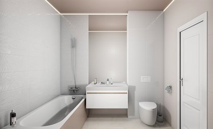 Плитка Meissen  Trendy сетка светло-розовый 25х75 - фото 122905