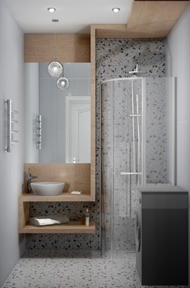 Плитка Meissen  Trendy сетка светло-голубой 25х75 - фото 122923