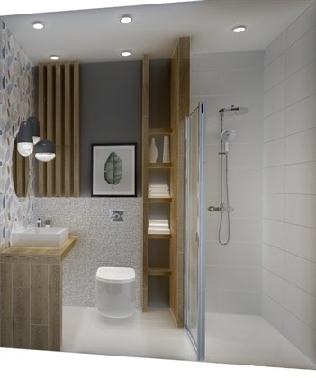 Плитка Meissen  Trendy голубой 25х75 - фото 122981