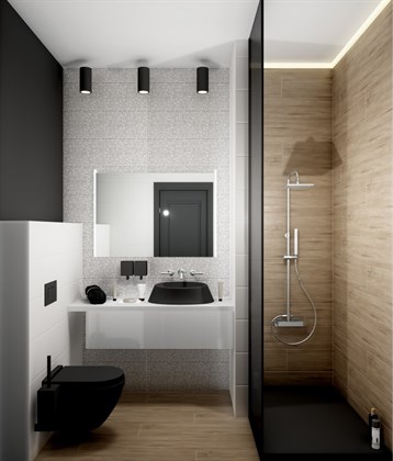 Декор Meissen Вставка Trendy точки черный 25х75 - фото 123134