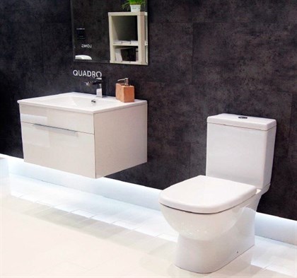 Унитаз-компакт Sanita Luxe Quadro SL DM QDRSLCC01040522 крышка микролифт - фото 123270