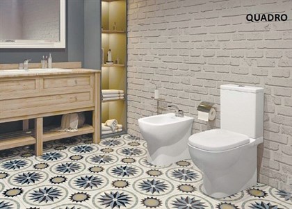 Унитаз-компакт Sanita Luxe Quadro SL DM QDRSLCC01040522 крышка микролифт - фото 123271