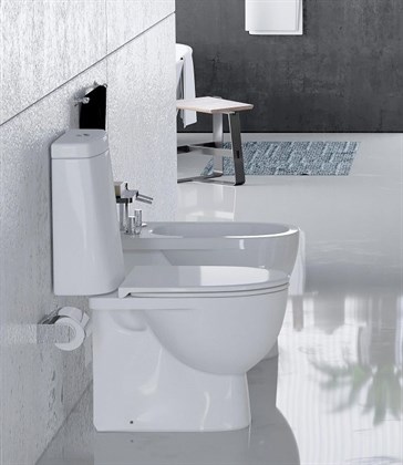 Унитаз-компакт Sanita luxe Fest сиденье дюропласт soft close - фото 123274