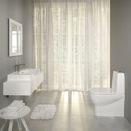 Унитаз-компакт Sanita luxe Infinity сиденьем дюропласт soft close - фото 123311