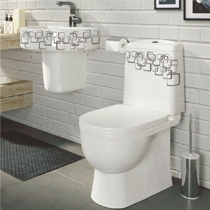 Унитаз-компакт Sanita luxe Best Bubbles сиденье дюропласт soft close - фото 123341