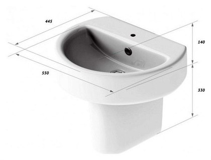 Раковина Sanita Luxe Best Luxe - фото 123399