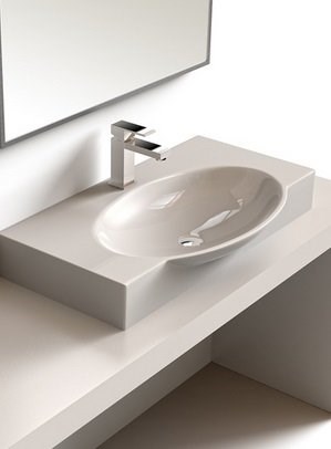 Раковина Sanita Luxe Infinity 65 с кронштейном - фото 123422