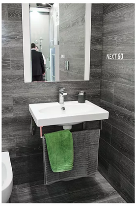 Раковина Sanita Luxe Next 60 на кронштейнах - фото 123433