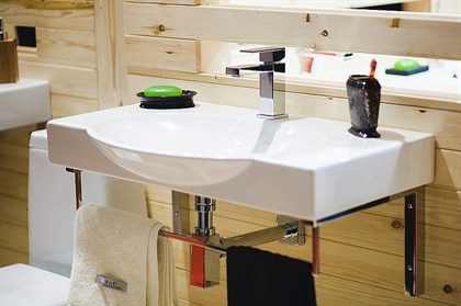 Раковина Sanita Luxe Infinity 76 на кронштейнах - фото 123444